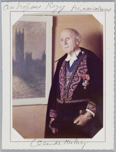 Fotoportret C. Hurieza s vlastoručnom posvetom Franji Kogoju