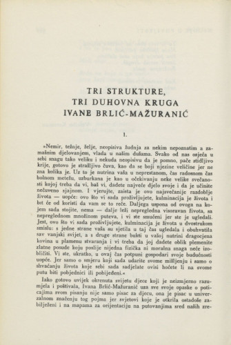 Tri strukture, tri duhovna kruga Ivane Brlić-Mažuranić / B. Donat