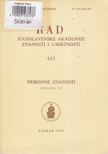 Knj. 23(1988)=knj. 441 / [urednik Mirko Malez]