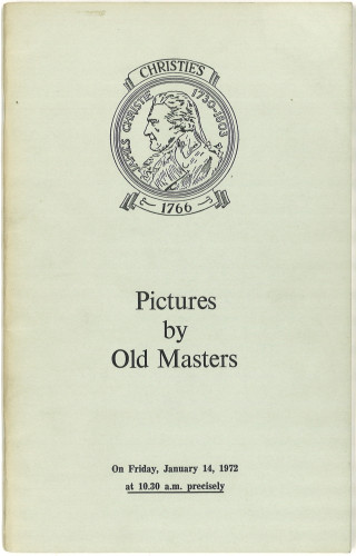 Pictures by old masters : the properties of the Canterbury Diocesan Board of Finance the late Mrs. H. G. McGrath and from various sources : auction ... on Friday, January 14, 1972 / Christie, Manson & Woods