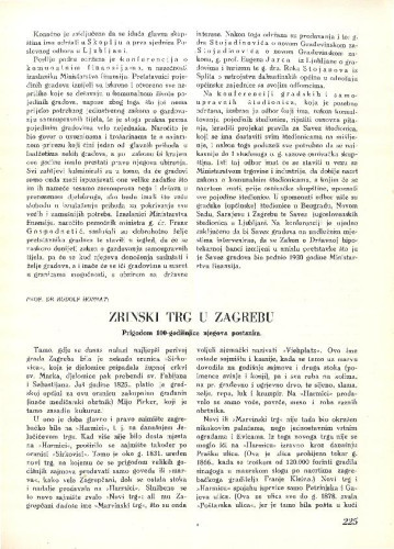 Zrinski trg u Zagrebu : prigodom 100-godišnjice njegova postanka / Rudolf Horvat