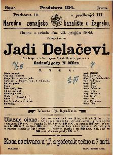 Jadi Delačevi : vesela igra u 5 čina / napisao Vittorio Bersezio