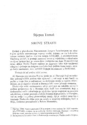 Sirove strasti / Stjepan Tomaš