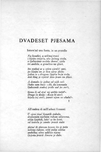 Dvadeset pjesama / G. Boccaccio ;  preveo Frano Čale