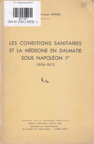 GA-61(091) MED, c (621732) (13 – Knjižnica HAZU) [Dostupno]
