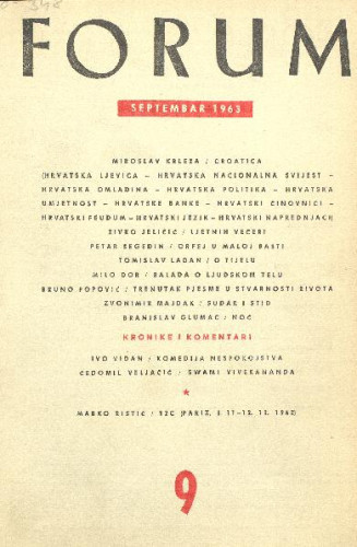 God. 2(1963), knj. 4, br. 9 / glavni i odgovorni urednik Marijan Matković