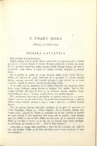 U znaku mora : (priče za odrasle) / G. Scotti
