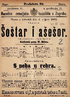 Šoštar i ašešor ; S neba u rebra : pučka gluma u 2 čina : lakrdija u 1 činu / napisao Gjuro Ester