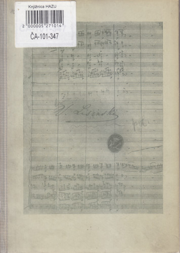 Vatroslav Lisinski (1819-1854) : Život. Djelo. Značenje / Lovro Županović