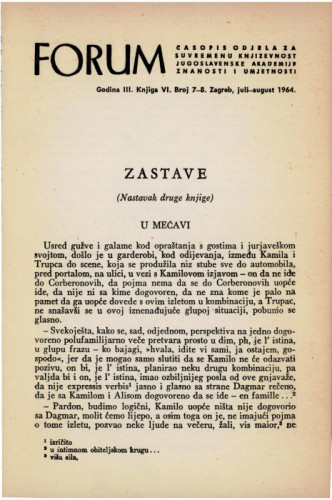 Zastave : (nastavak druge knjige) / M. Krleža