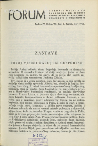 Zastave / M. Krleža