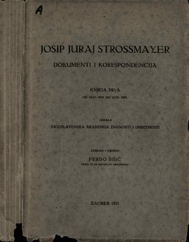 Knj. 1 : Od god. 1815. do god. 1859