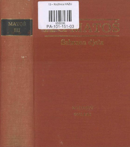 Dojmovi. Ogledi / Antun Gustav Matoš ; ur. Dragutin Tadijanović