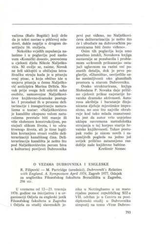O vezama Dubrovnika I Engleske = Dubrovnik's relation with England / Ana Kaznačić-Hrdalo