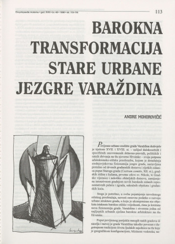 Barokna transformacija stare urbane jezgre Varaždina / Andre Mohorovičić