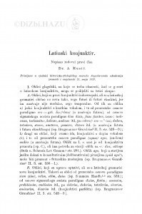 Latinski konjunktiv / A. Musić