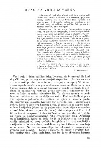 Orao na vrhu Lovćena / Lj. B.