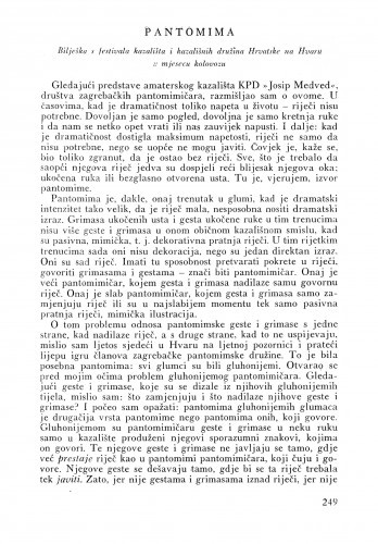 Pantomima / Matko Peić