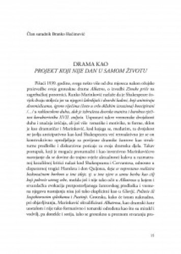 Drama kao projekt koji nije dan u samom životu / Branko Hećimović