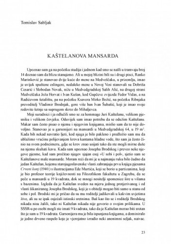 Kaštelanova mansarda / Tomislav Sabljak