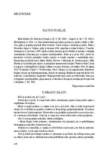 Ratno roblje / Mile Budak