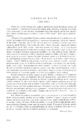 Vjekoslav Kaleb (1905.-1996.) / Miroslav Šicel