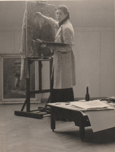 Marta Ehrlich Tompa u atelijeru