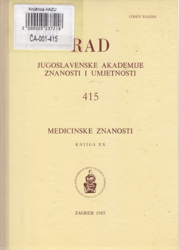 Knj. 20(1985)=knj. 415 / urednik Nenad Grčević