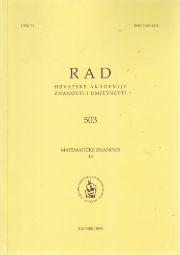 Sv. 16(2009)=knj. 51=knj. 503 / urednik Vladimir Volenec