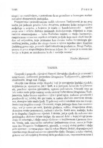 Tadija / Nikica Petrak