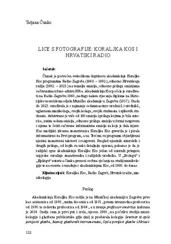 Lice s fotografije: Koraljka Kos i Hrvatski radio / Tatjana Čunko
