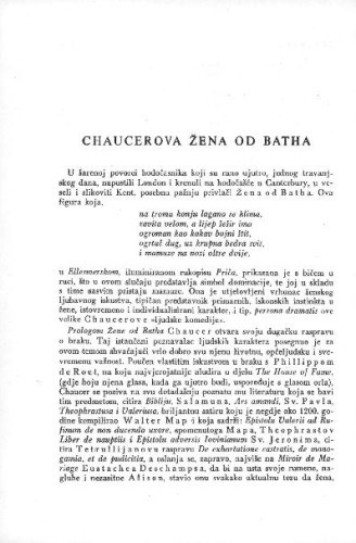 Chaucerova žena od Batha / L. Paljetak