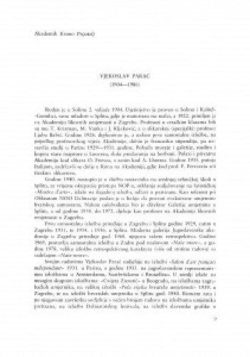 Vjekoslav Parać : (1904-1986)