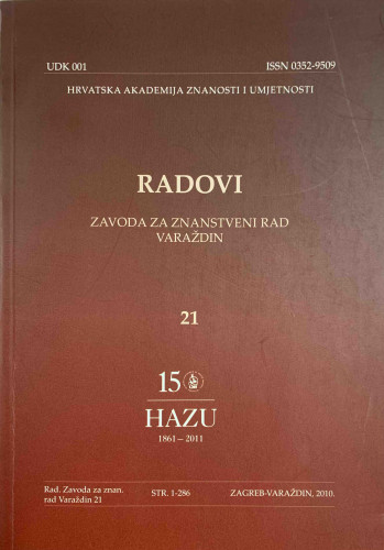Knj. 21(2010) / glavni i odgovorni urednik Miroslav Šicel