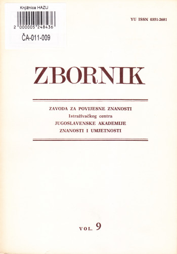 Vol. 9(1979) / urednik Ljubo Boban