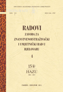 Sv. 4 (2011) / [glavni i odgovorni urednik Slobodan Kaštela ;  urednik sveska Vladimir Strugar ;  prijevod sažetaka na engleski jezik Gorka Radočaj]