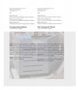 Transparentna knjižnica = The transparent library / Ante Vulin, Dina Vulin Ileković, Boris Ileković