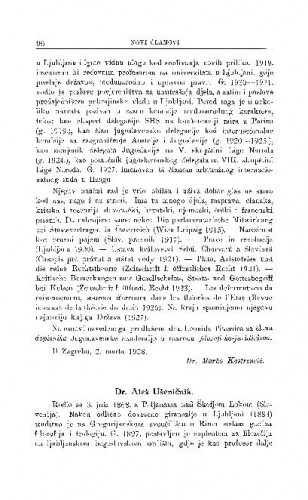 Dr. Aleš Ušeničnik / S. Zimmermann