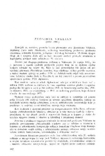 Zvonimir Vrkljan (1902.-1999.) / Andre Mohorovičić