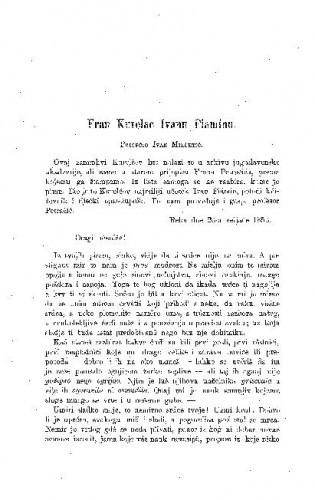 Fran Kurelac Ivanu Fiaminu / Ivan Milčetić