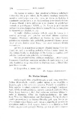 Dr. Marijan Salopek / V. Vouk