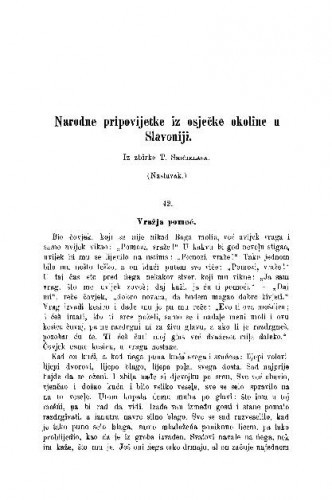 Narodne pripovijetke iz osječke okoline u Slavoniji / T. Smičiklas