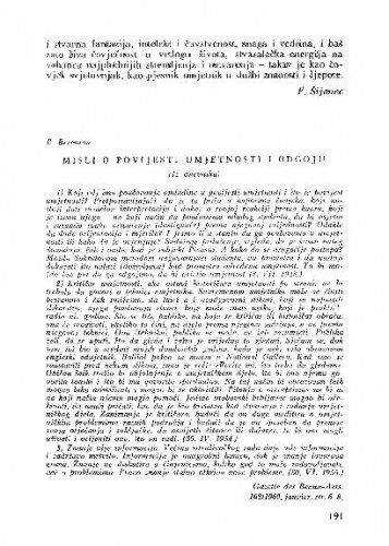 Misli o povijesti umjetnosti i odgoju : (iz dnevnika) / B. Berenson