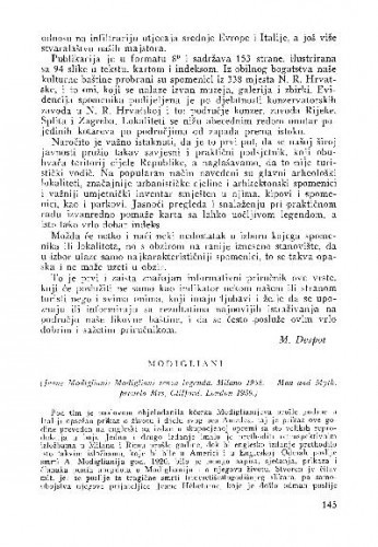 Modigliani / Lj. B.