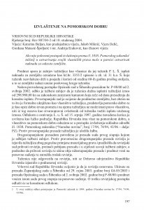 Izvlaštenje na pomorskom dobru : [prikaz presude] / Vesna Skorupan Wolff