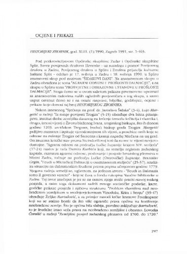 Historijski zbornik, god. 43, 1(1990), Zagreb, 1991. / Marjan Diklić