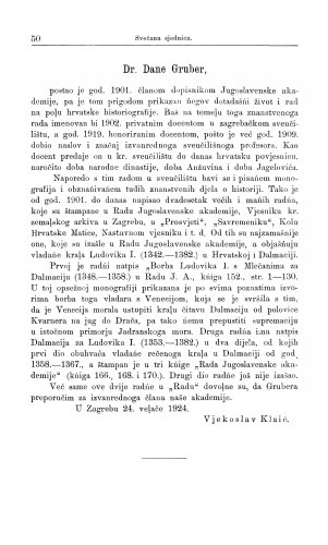 Dr. Dane Gruber / V. Klaić