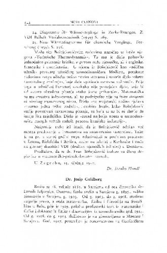 Dr. Josip Goldberg / S. Škreb