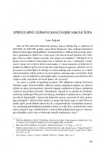 Epistularni ljubavni kanconijer Nikole Šopa / Luko Paljetak