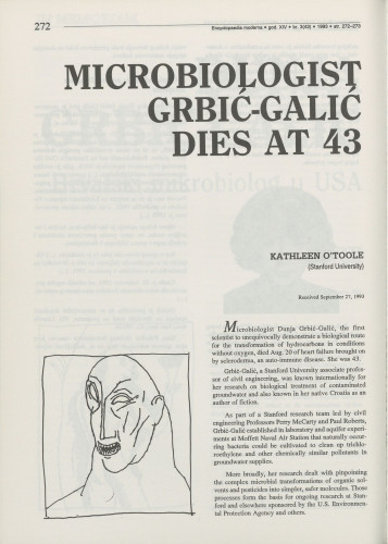 Microbiologist Grbić-Galić dies at 43 / Kathleen O'Toole